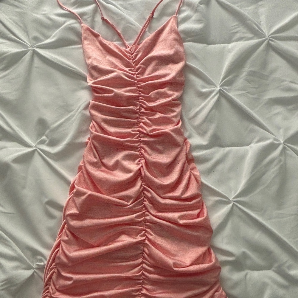 Pink Bodycon Mini Dress